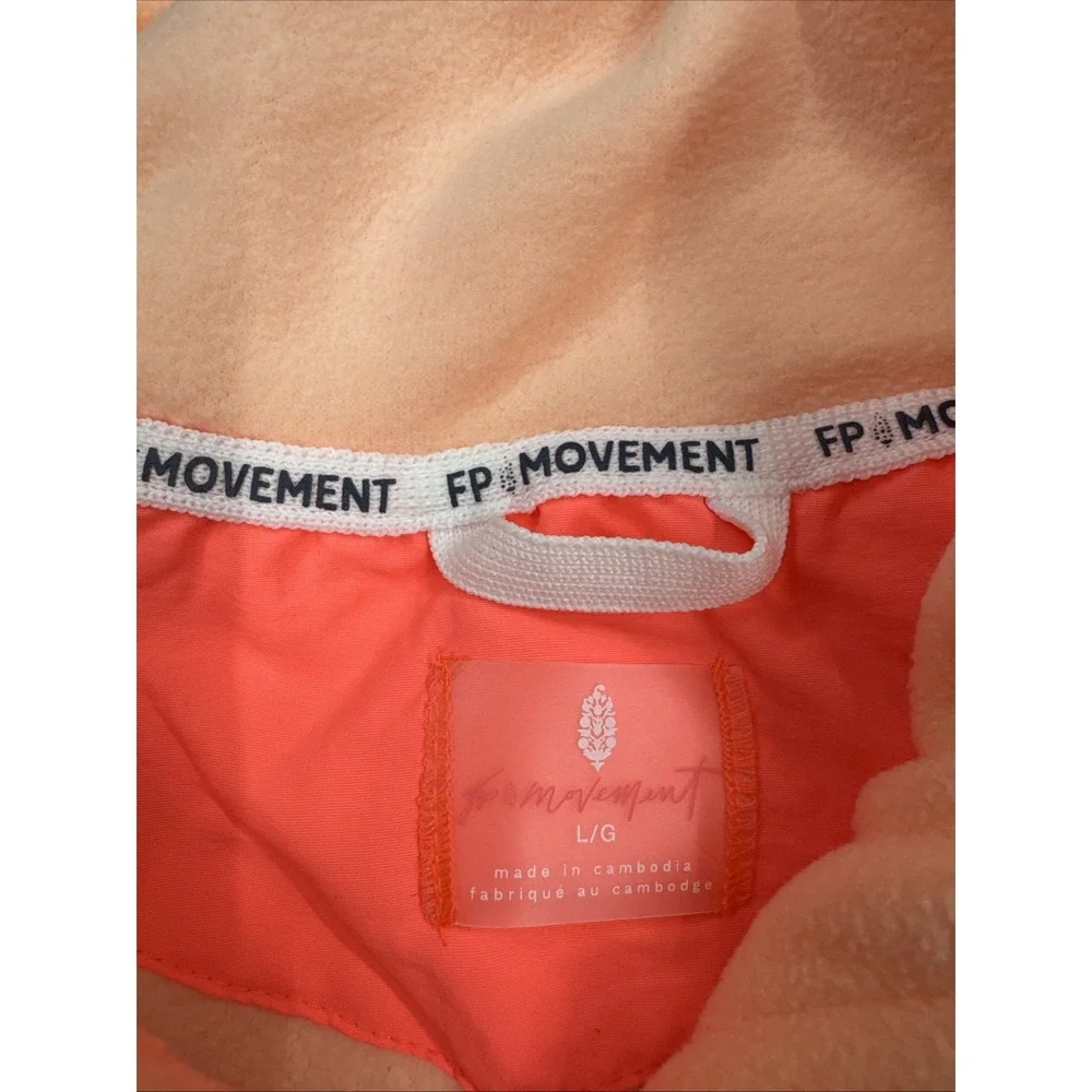 Free People Movement Women's Field Tripper Jacket Neon Coral Large NWT $198 MSRP
